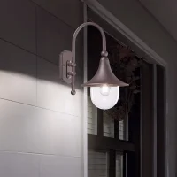 Ideal Lux Cima Applique a Campana per Esterno in Alluminio