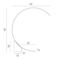 Ondaluce Rune floor lamp