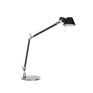 Artemide Tolomeo E27 black-aluminium table lamp