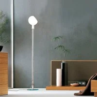Fontana Arte Parolona Lampada da Terra Dimmerabile in Vetro 1980