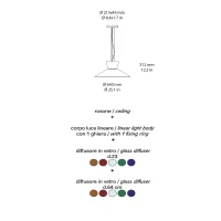 Fontana Arte Thalea 3 lampada a sospensione led