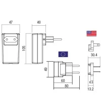 TCI SPINA JOLLY LED DIM multipower dimmerabile passante su filo