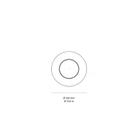 Fontana Arte Lunaire small lampada da parete soffitto led