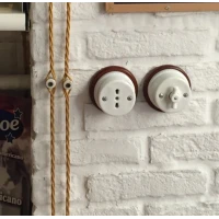 Wood Base for Installation Junction Box or Switch in ceramic or