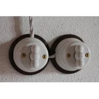 Wood Base for Installation Junction Box or Switch in ceramic or