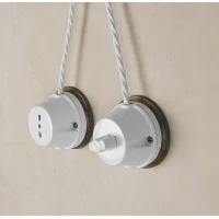 Wood Base for Installation Junction Box or Switch in ceramic or