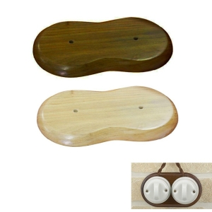 Double Wood Base for Installation Junction Box or Switch in