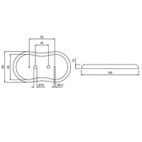 Double Wood Base for Installation Junction Box or Switch in
