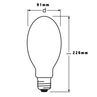 Osram VIALOX NAV-E 250W 4Y E40 sodium vapor bulb