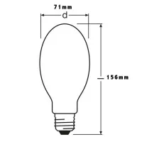 Osram VIALOX NAV-E 70W (SON-E) E27 sodium vapor bulb