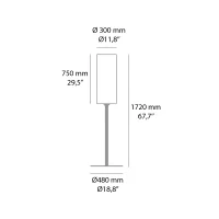 Sovil Roller outdoor floor lamp