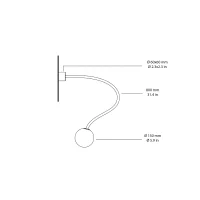 Karman Moony led wall lamp