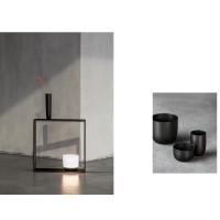 Flos Gaku Wireless table LED wood lamp Induction rechargeable