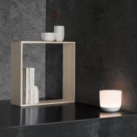 Flos Gaku Wireless table LED wood lamp Induction rechargeable