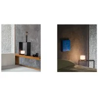 Flos Gaku Wireless lampada LED in legno da tavolo ricaricabile