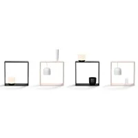 Flos Gaku Wireless table LED wood lamp Induction rechargeable