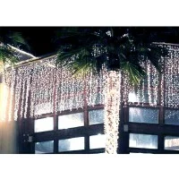 New Lamps Cordoniera Tenda luminosa 96 LED 3,30 metri con Flash