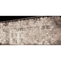 New Lamps Cordoniera Tenda luminosa 96 LED 3,30 metri con Flash