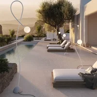 Karman Moony lampada da terra led per esterno