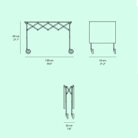 Kartell Battista folding cart