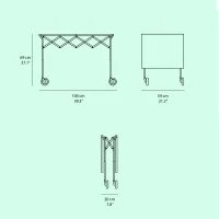 Kartell Battista folding cart