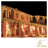 New Lamps string curtain Light 128 Bulbs LED 230V 13W 24V Warm