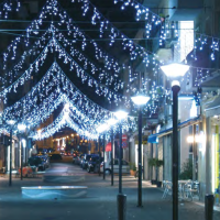 New Lamps Tenda Luminosa Natale 288 LED 3.90 metri 230V IN 24V