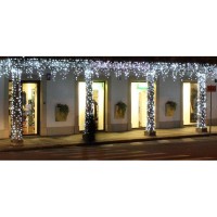 New Lamps Tenda Luminosa Natale 288 LED 3.90 metri 230V IN 24V