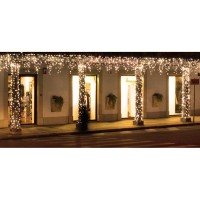 New Lamps Cordoniera Tenda luminosa 180 LED 5 metri Luce Bianco