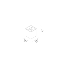 Lombardo Dodo 60 led wall lamp ip54
