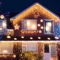 New Lamps string curtain Light 128 Bulbs LED 230V 13W 24V Warm