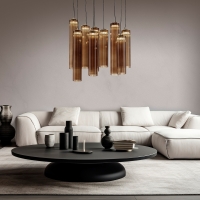 Euroluce Itala single led suspension lamp