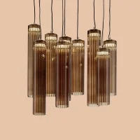 Euroluce Itala single led suspension lamp