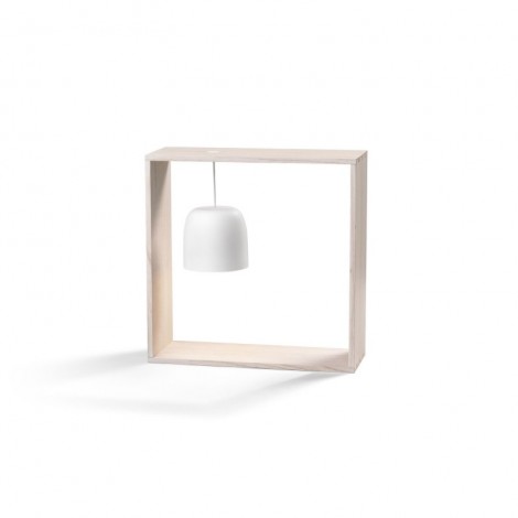 Flos Gaku Wire lampada LED in legno con USB e interruttore