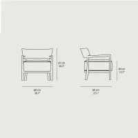 Kartell poltrona Cara Mat