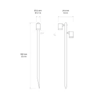 Astro Lighting Bayville Spike 900 Twin paletto led