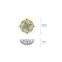 Slamp Veli Aurea lampada da parete soffitto led