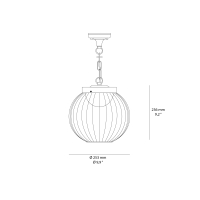 Sovil Cage lampada led da soffitto per esterni