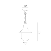 Sovil Zoe led outdoor suspension lamp