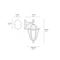 Sovil Kayak led wall lamp downward ip43