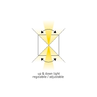 Bot Lighting Toledo10bk applique biemissione per esterno