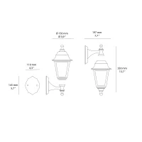 Sovil Devil led outdoor wall lamp