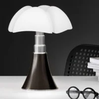 Martinelli Luce Pipistrello LED Dimmable Table Lamp Brown By