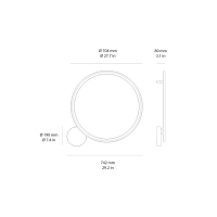 Artemide Discovery lampada da parete soffitto led