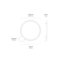 Artemide Discovery led wall ceiling lamp