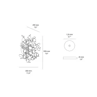 Terzani Argent wall sconce lamp