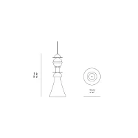 Slide Otello suspension lamp
