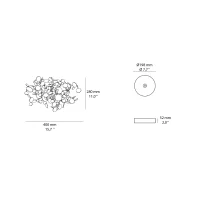 Terzani Argent lampada da soffitto