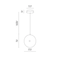 Ondaluce Jokey suspension lamp