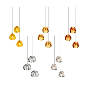 Terzani Mizu three light suspension lamp